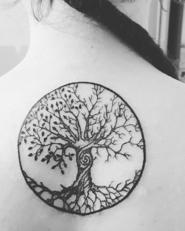 595x744 Beautiful Bodhi Tree Tattoo Designs For Men And Women - Buddha Tree Drawing