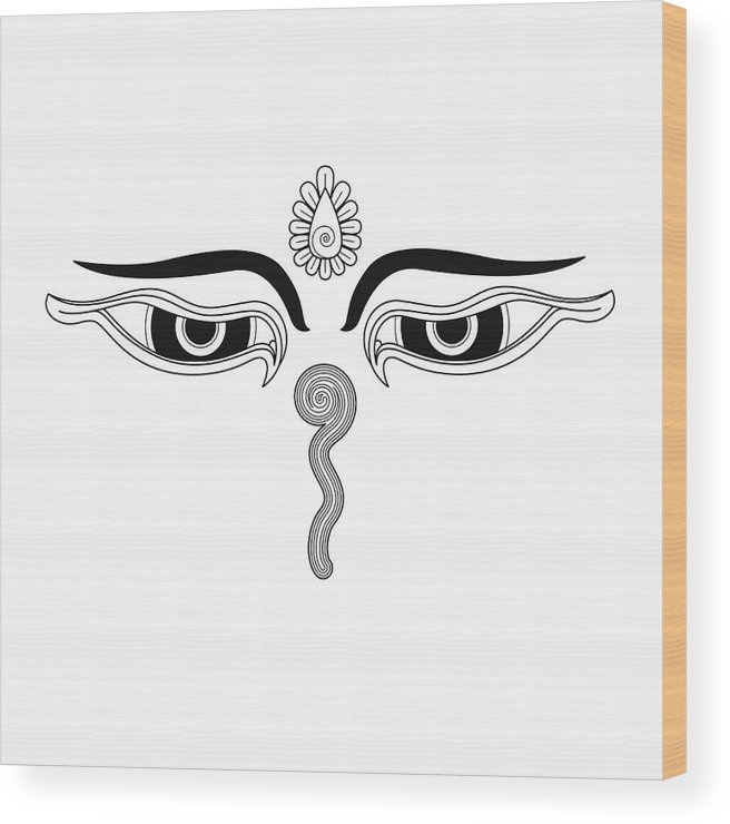 656x740 Buddha's Eyes - Buddhist Drawing