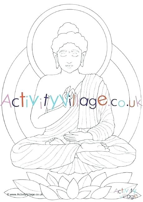 460x650 buddhist temple coloring pages - Buddhist Temple Drawing
