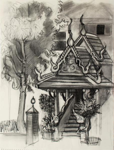 454x600 berkeley thai buddhist temple - Buddhist Temple Drawing
