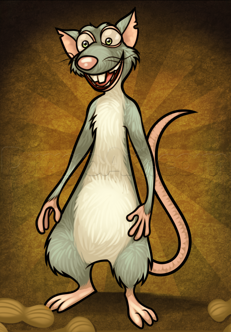 741x1065 how to draw buddy from the nut job, step - Buddy Drawing