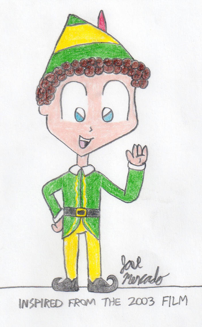 703x1137 Buddy The Elf - Buddy The Elf Drawing
