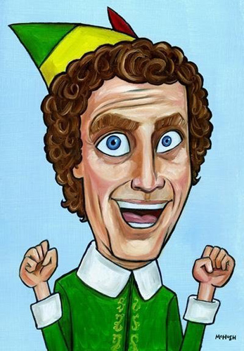 347x500 Elf's Anniversary Mcillustrator - Buddy The Elf Drawing