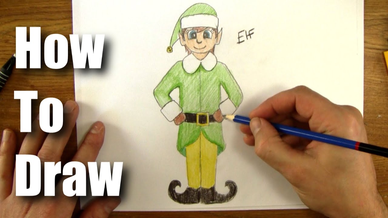 1280x720 How To Draw A Christmas Elf - Buddy The Elf Drawing