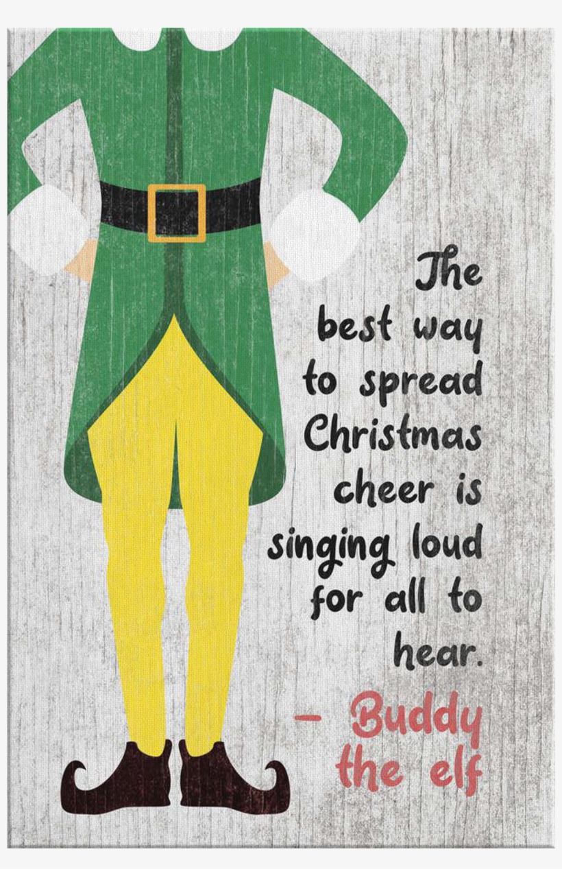 820x1267 Buddy The Elf Premium Christmas Canvas - Buddy The Elf Drawing