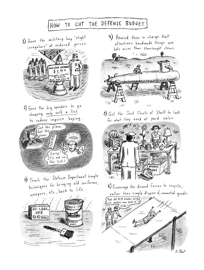 681x900 how to cut the defense budget drawing - Budget Drawing