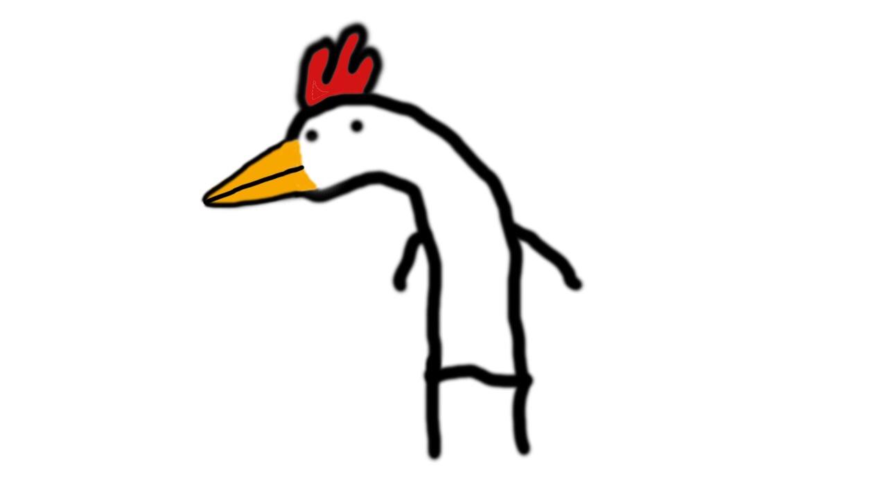 1280x720 this drawing is a low budget bird with arms birdswitharms - Budget Drawing
