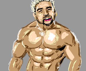 300x250 Buff Guy Fieri Drawing - Buff Guy Drawing