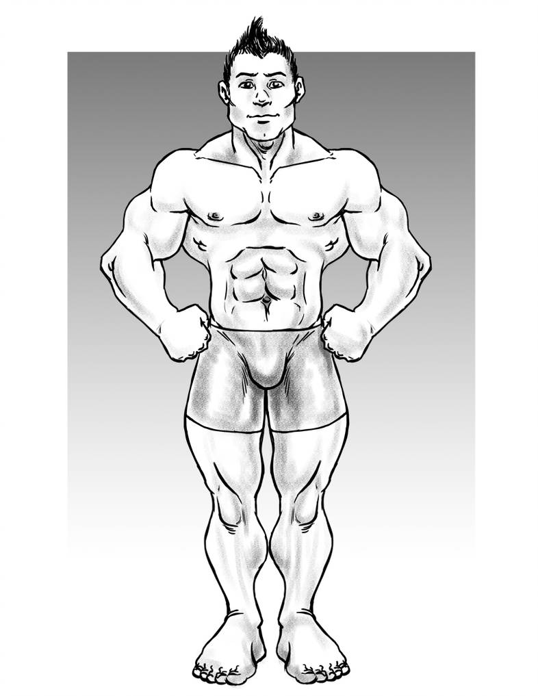 786x1017 Buff Guy - Buff Guy Drawing