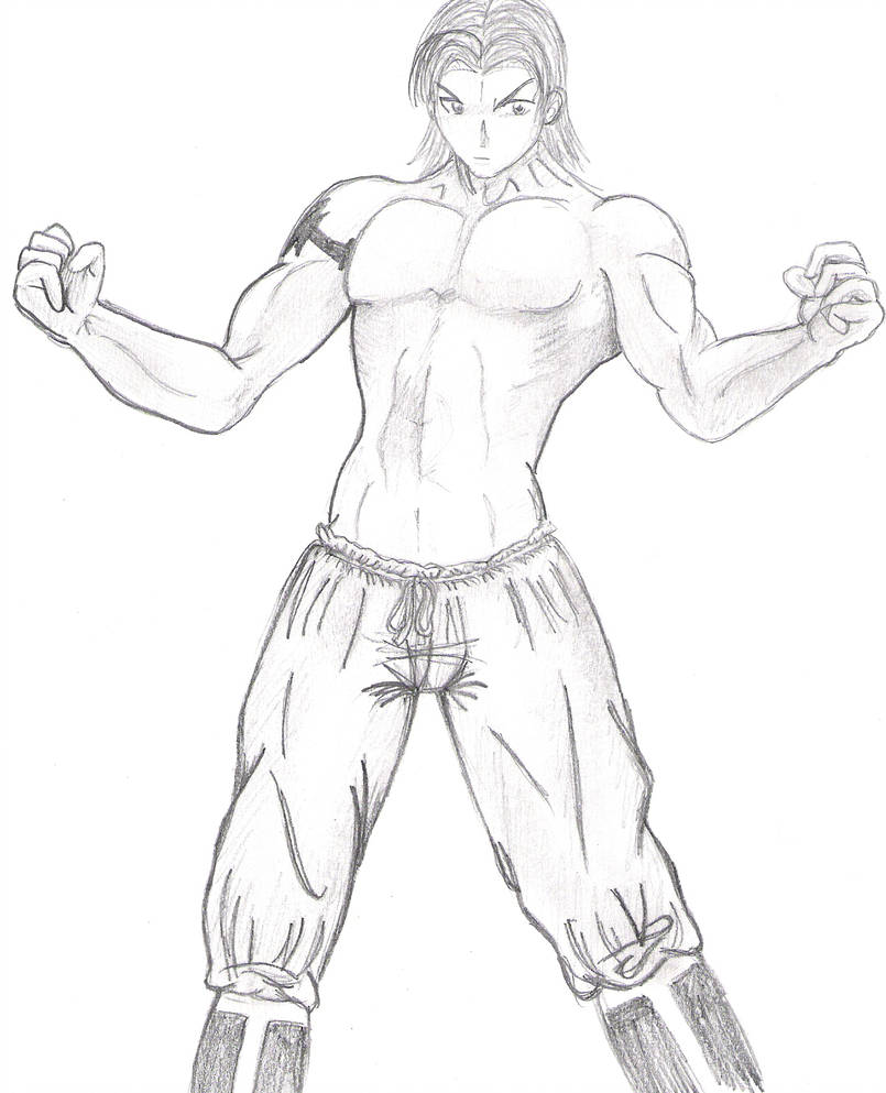 805x993 Big Buff Guy - Buff Guy Drawing