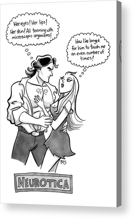 449x740 a buff man holds a woman in his arms acrylic print - Buff Man Drawing