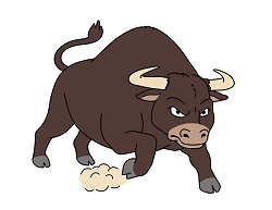250x193 How To Draw A Bull - Buffalo Cartoon Drawing