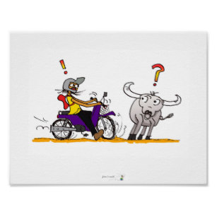 307x307 buffalo cartoon art wall zazzle - Buffalo Cartoon Drawing