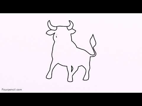 480x360 How To Draw Buffalo Easy Drawing For Kids Step - Buffalo Drawing For Kids
