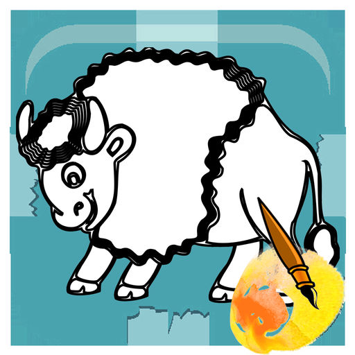 512x512 Buffalo Drawing Book For Toddle - Buffalo Drawing For Kids