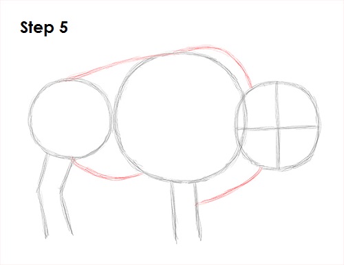 500x386 How To Draw A Bison - Buffalo Drawing Step By Step
