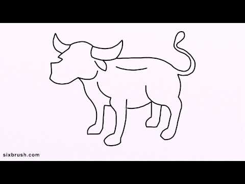 480x360 S How To Draw Buffalo Step - Buffalo Drawing Step By Step