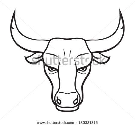 450x420 Bulls Drawings, Cow Drawing, Bull Tattoos - Buffalo Face Drawing