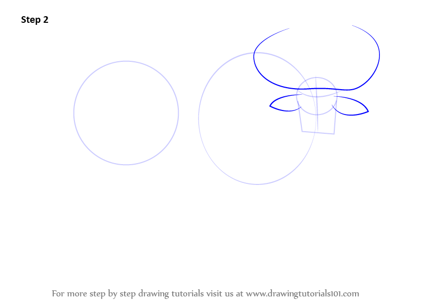 845x598 Learn How To Draw A Water Buffalo - Buffalo Outline Drawing