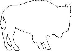 236x167 Outline Of A Buffalo - Buffalo Outline Drawing