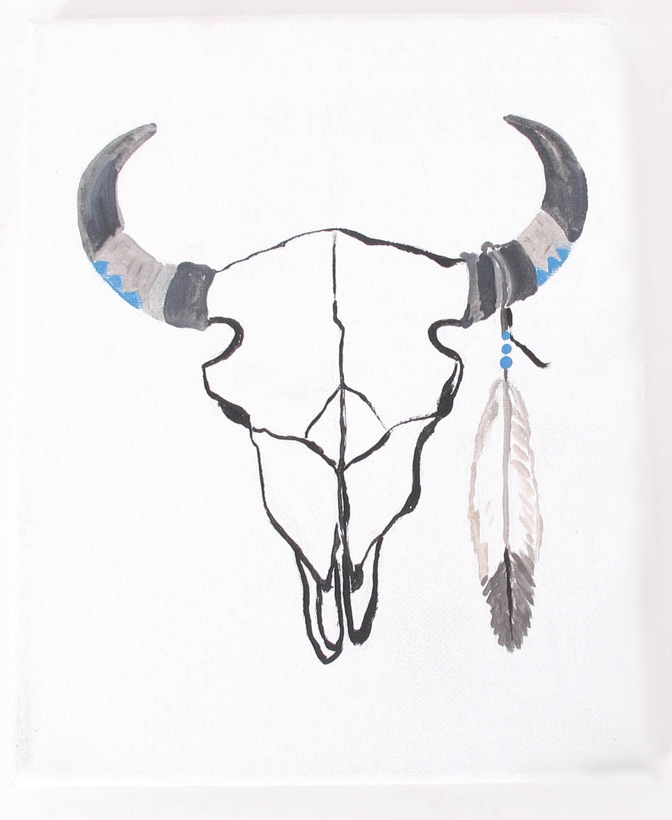 Buffalo Skull Drawing At PaintingValley Com Explore Collection Of Buffalo Skull Drawing