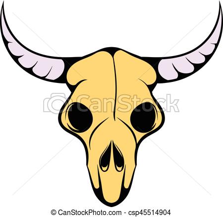 450x437 Buffalo Skull Icon, Icon Cartoon Buffalo Skull Icon N - Buffalo Skull Drawing
