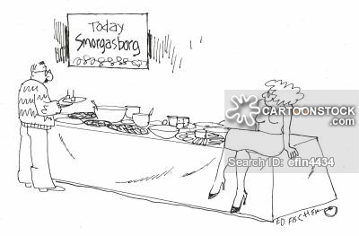400x263 Buffet Tables Cartoons And Comics - Buffet Drawing