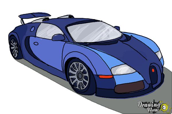 600x400 how to draw a bugatti - Bugatti Drawing