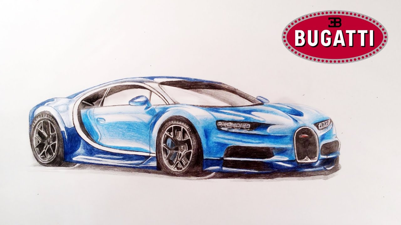 1280x720 how to draw bugatti chiron - Bugatti Drawing