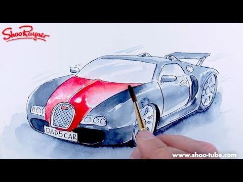 480x360 how to paint a bugatti veyron shoo rayner - Bugatti Veyron Drawing
