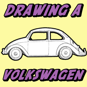 350x350 how to draw a volkswagen beetle punch buggy with easy drawing - Buggy Drawing