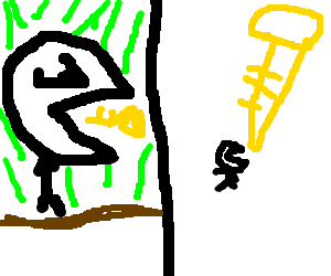 300x250 Tiny Man Eats Bugle Or Man Eats Huge Bugle - Bugle Drawing