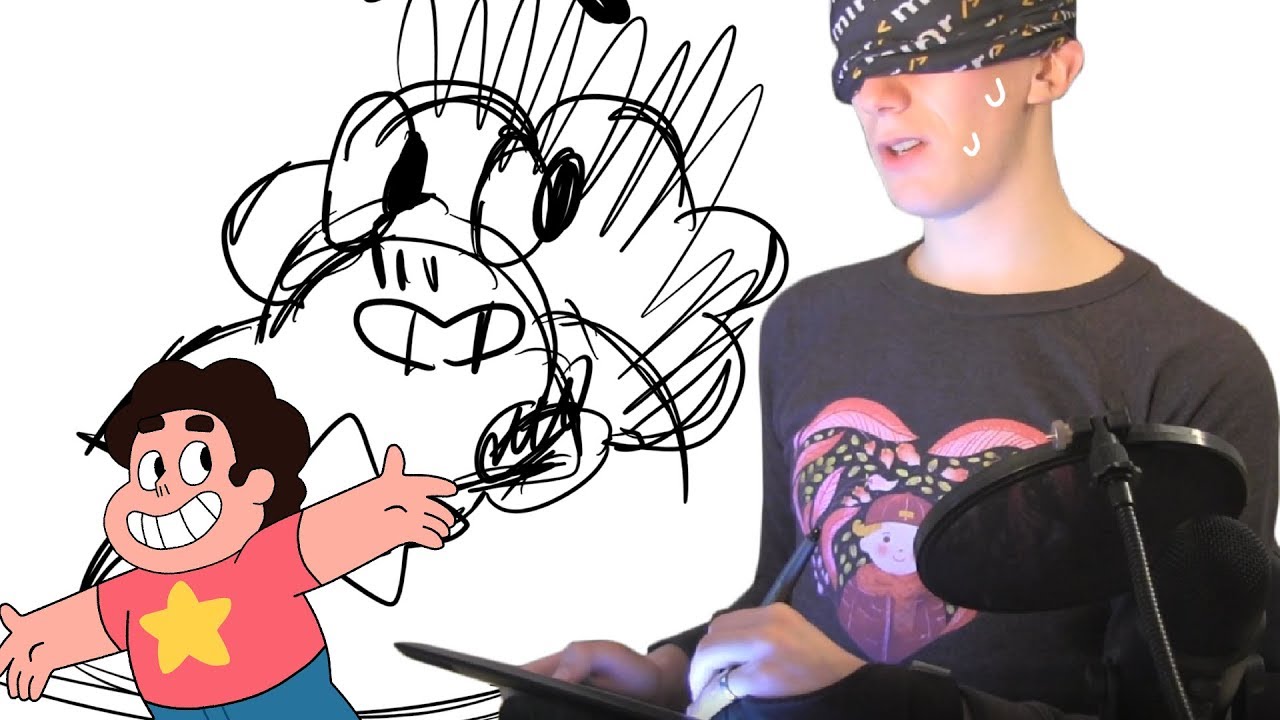 1280x720 Beach City Bugle Drawing Steven Universe Blindfolded - Bugle Drawing