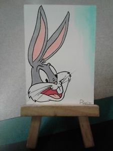 225x300 bugs bunny original ink art sketch card drawing comic nathan - Bugs Bunny Cartoon Drawing
