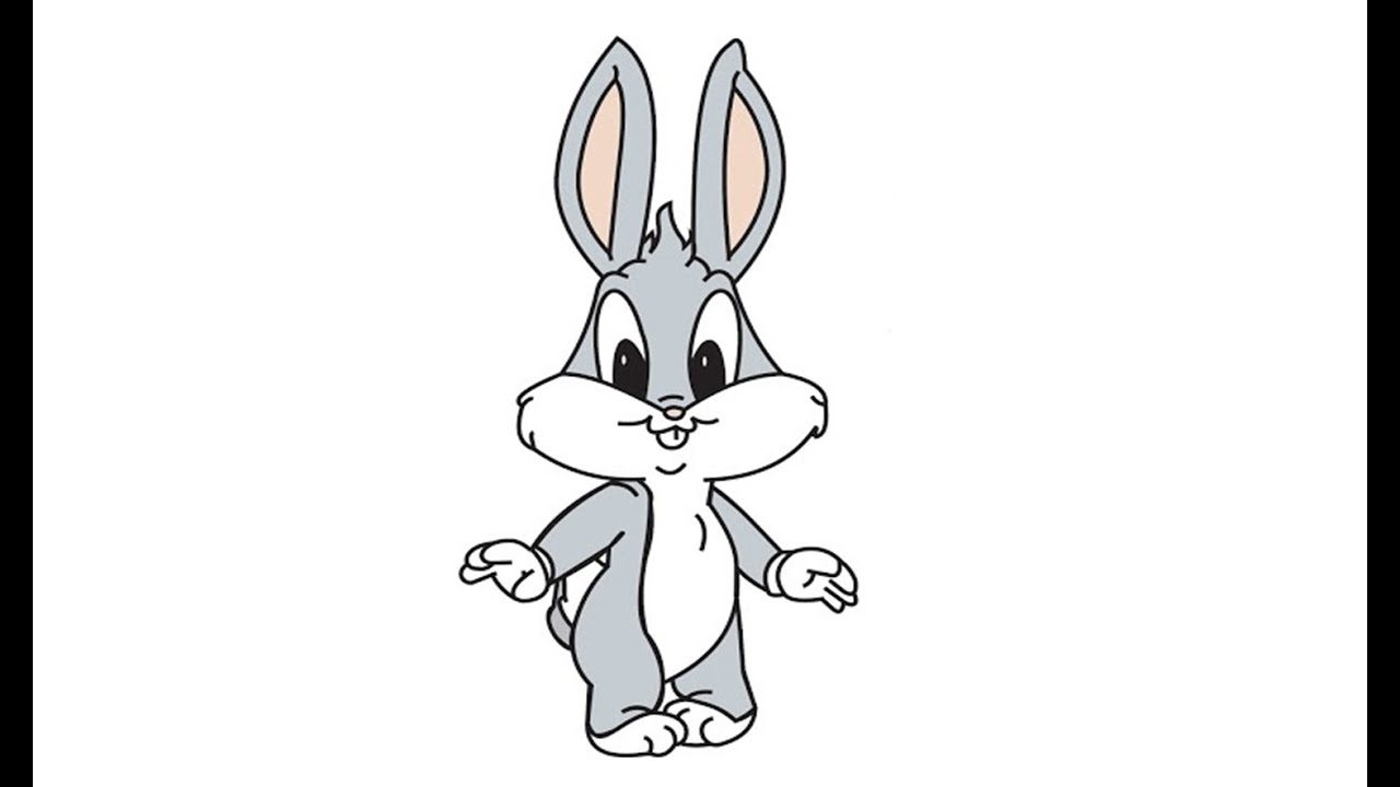 1280x720 how to draw baby bugs bunny - Bugs Bunny Cartoon Drawing