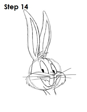 300x388 how to draw bugs bunny - Bugs Bunny Cartoon Drawing