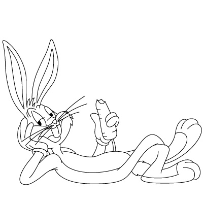 400x400 how to draw bugs bunny - Bugs Bunny Cartoon Drawing