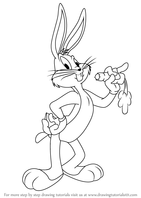 Bugs Bunny Cartoon Drawing at PaintingValley.com | Explore collection ...