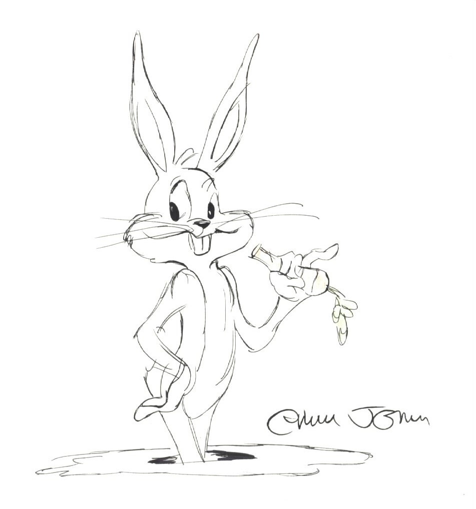 951x1017 Bugs Bunny With Carrot - Bugs Bunny Drawing