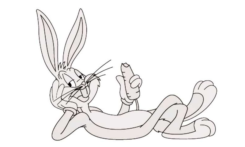 800x480 How To Draw Bugs Bunny - Bugs Bunny Drawing