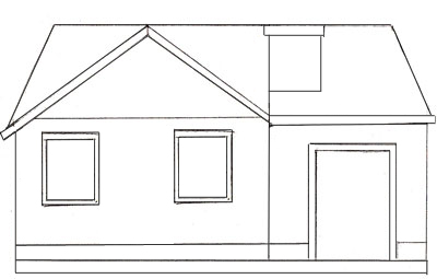 400x255 How To Draw A House - Building A House Drawing
