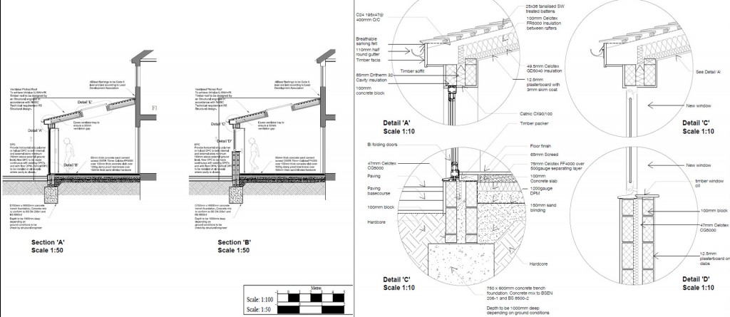 1024x445 building regulation drawings london, extension architecture - Building Architecture Drawing