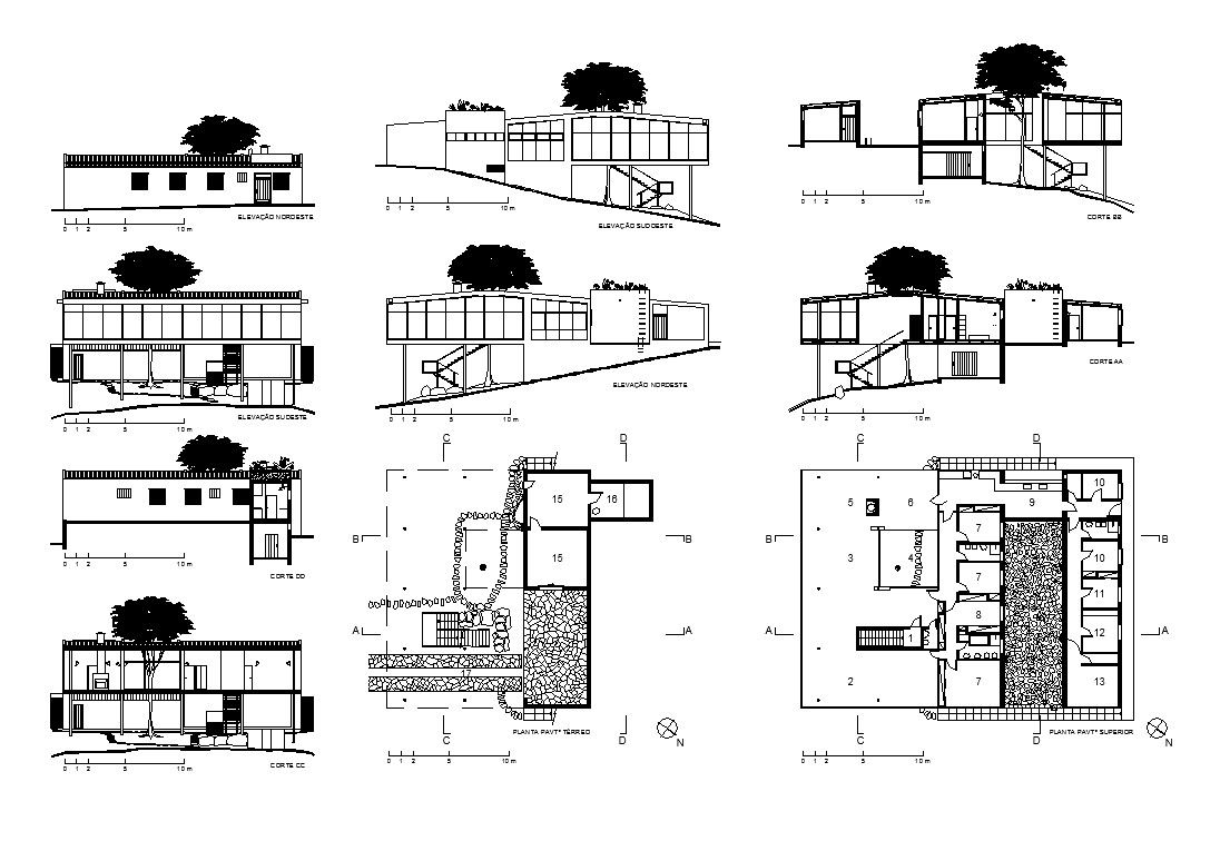 1096x756 Casa De Vidrio - Building Blocks Drawing