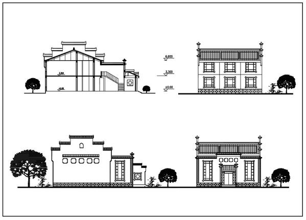 599x431 Chinese Architecture Cad Drawing Chinese Building Cad Design - Building Blocks Drawing