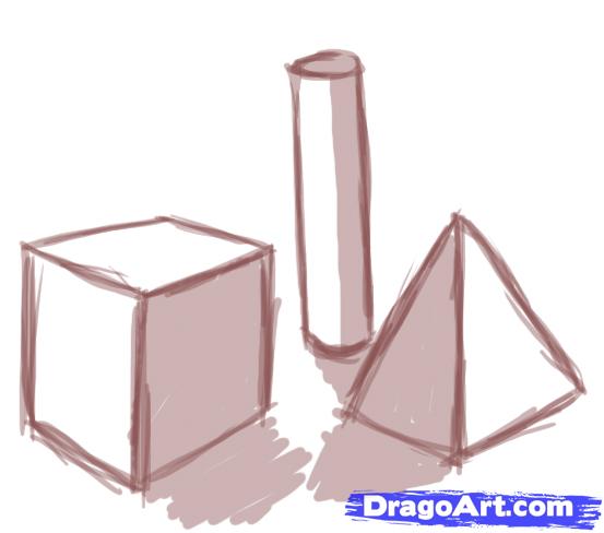553x488 How To Draw A Building, Step - Building Blocks Drawing