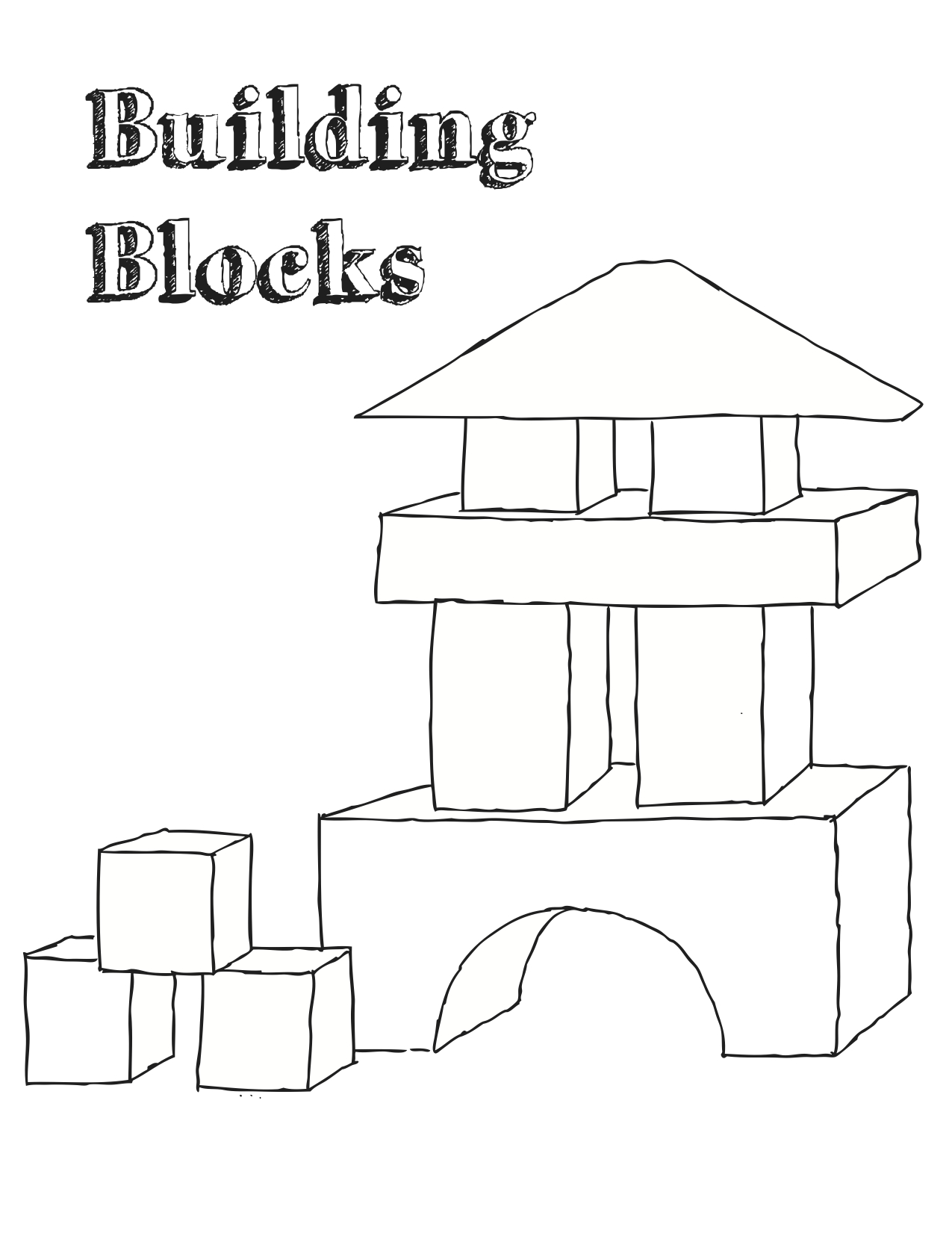 Building Blocks Drawing at Explore collection of