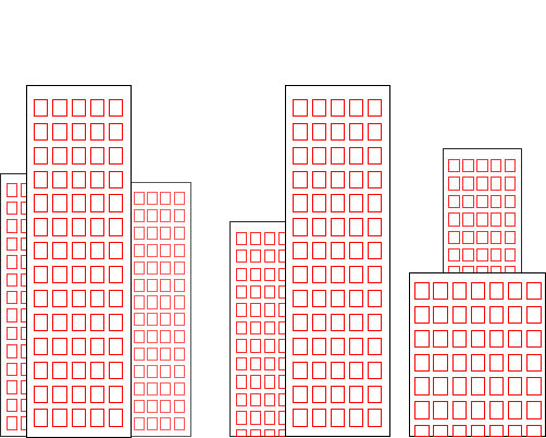 502x402 Drawing A Cartoon Building - Building Drawing