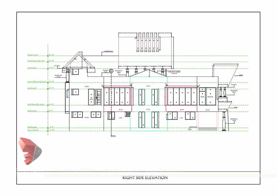 Building Drawing Plan  Elevation  Section Pdf  at 