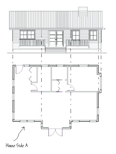 400x533 Building Plan Drawing Floor Plan With Elevation Building Drawing - Building Drawing Plan Elevation Section Pdf