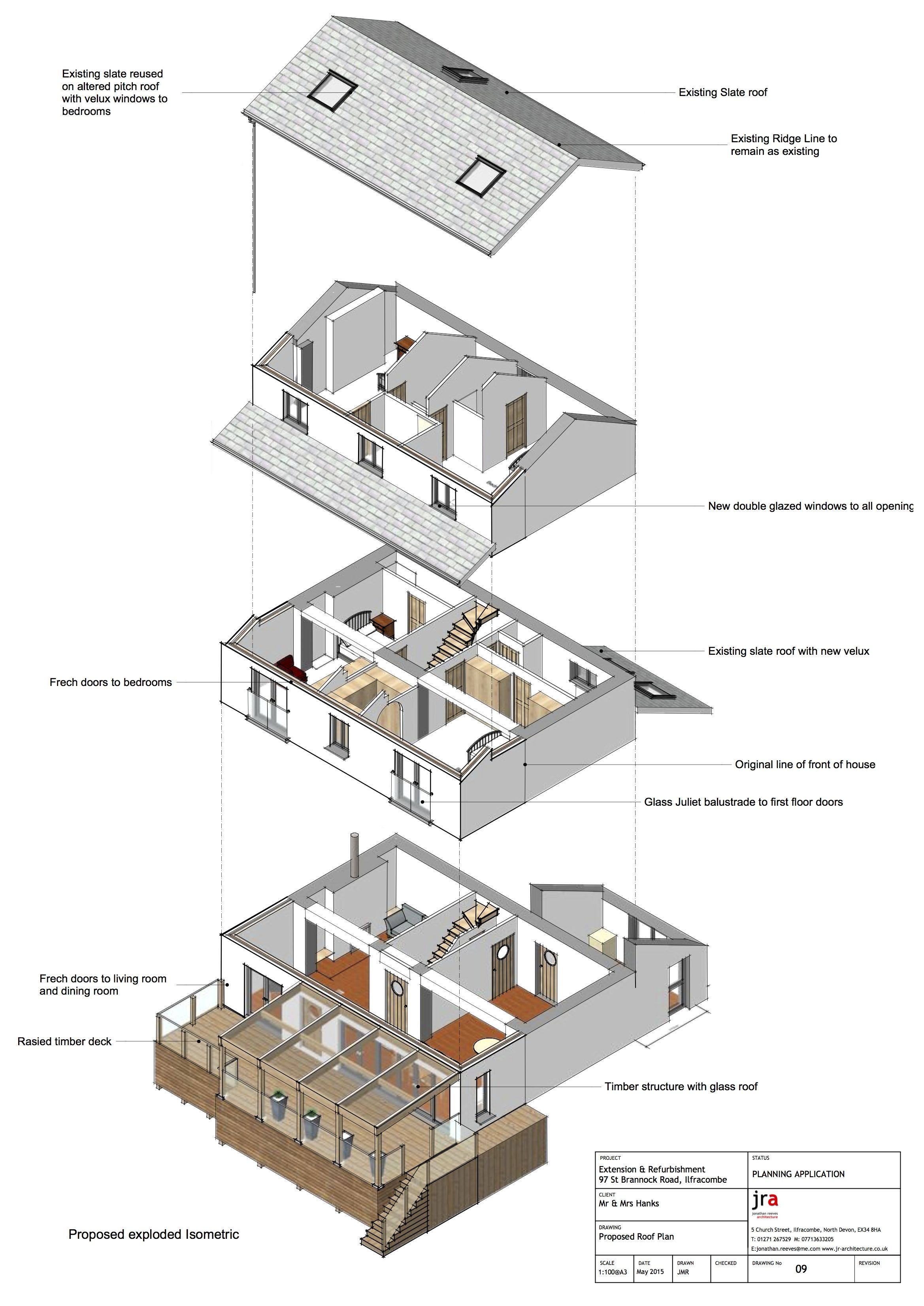 2338x3305 House Extension And Refurbishment, Ilfracombe Revit Building - Building Drawing Program